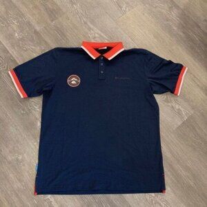 Columbia Blue Athletic‎ Polo Men XL Bin N-8